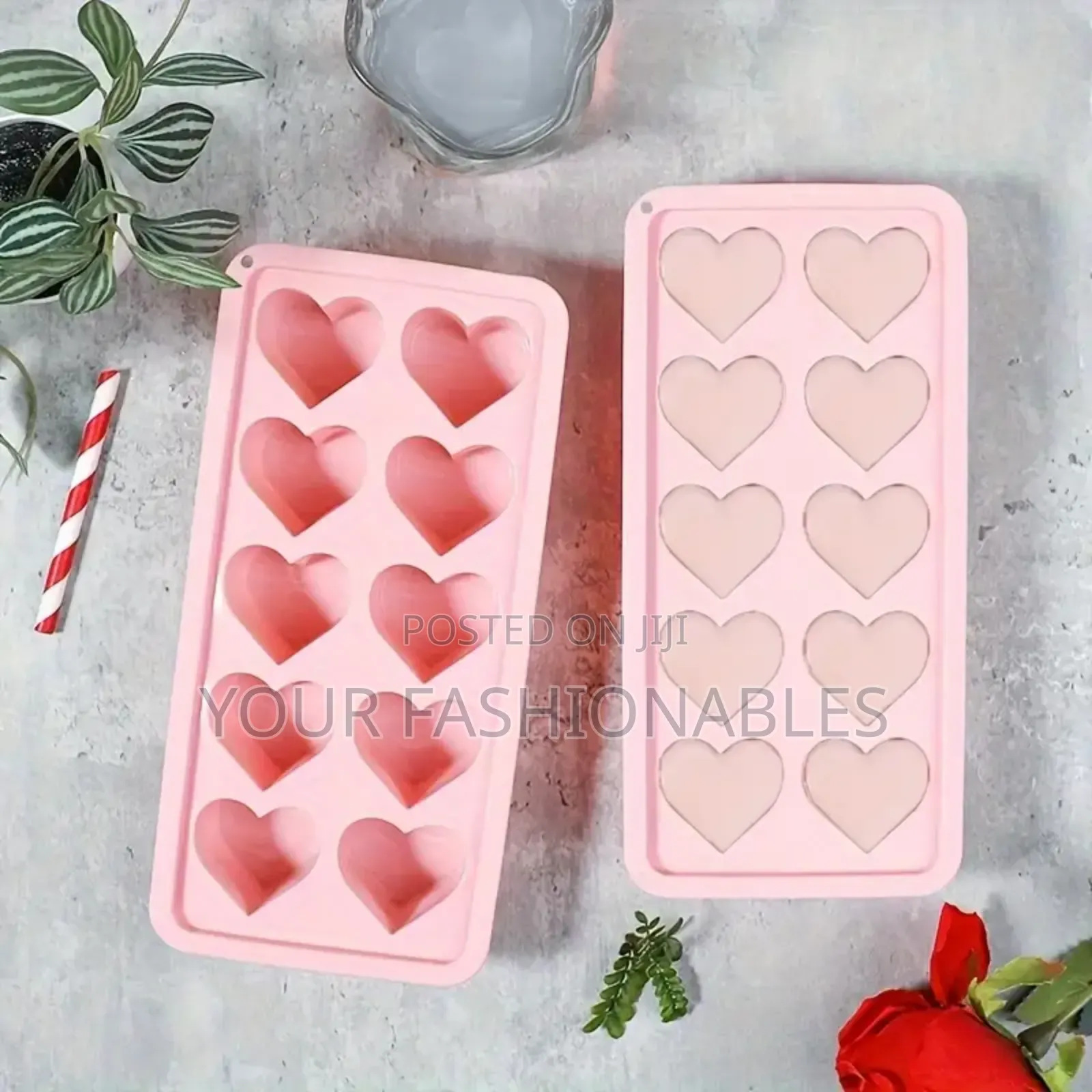 Silicone Heart  Ice Cube Mould and Chocolate Mould