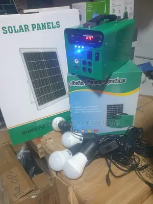 Portable All in One Solar Power Station With 4 Dc Bulb