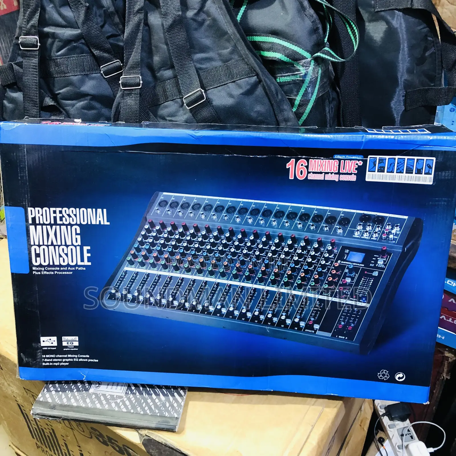 Professional Yamaha 16 Channel Mixer Usb Bluetooth Mixing Console