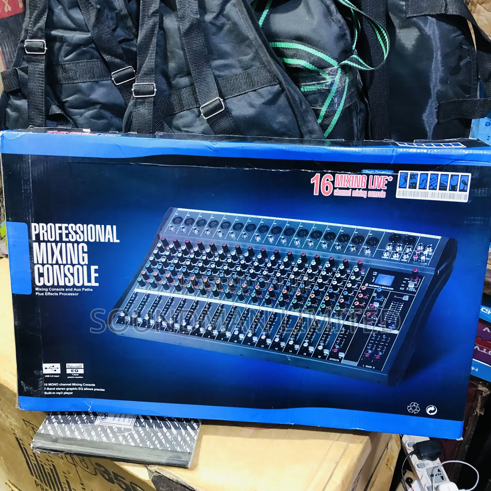 Professional Yamaha 16 Channel Mixer Usb Bluetooth Mixing Console