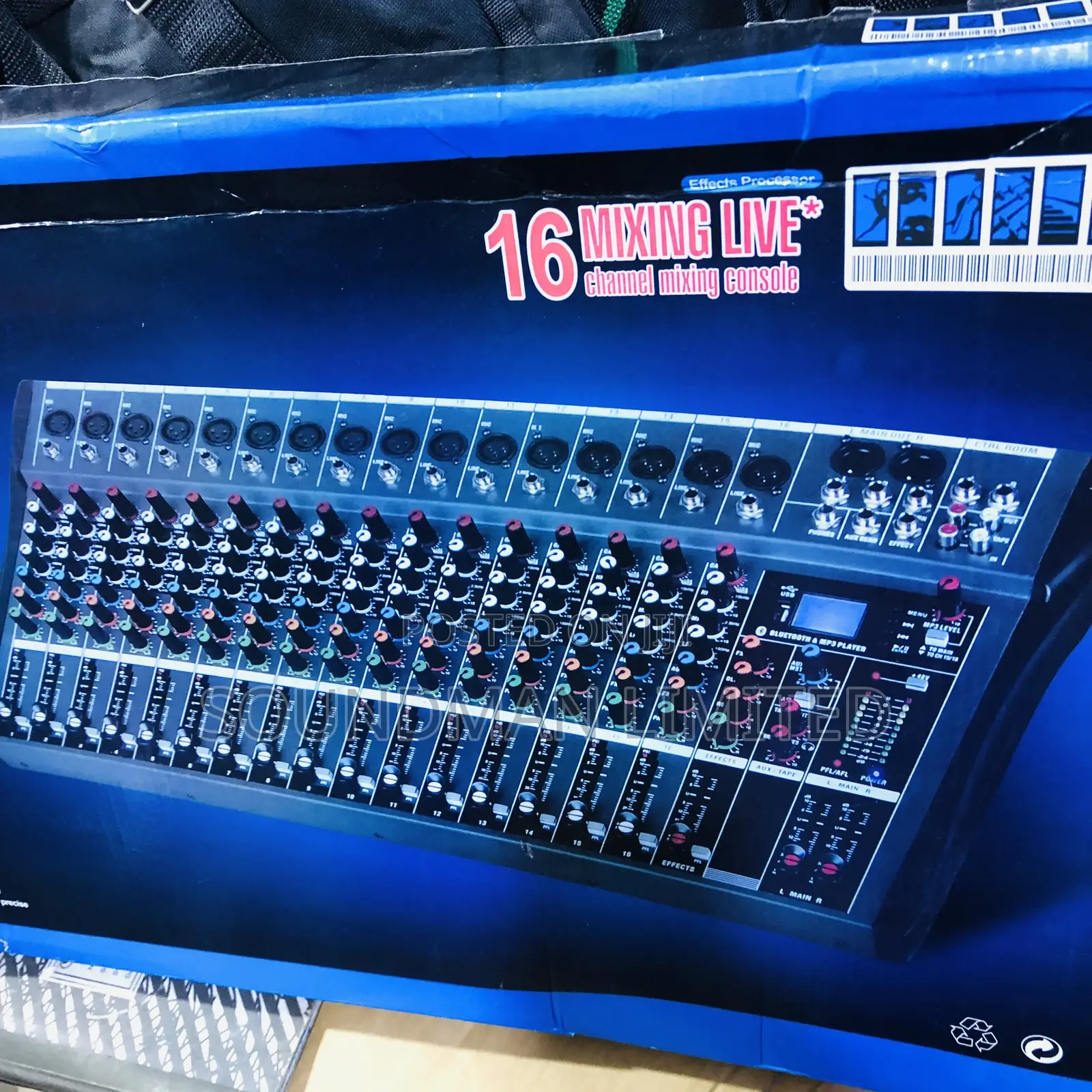 Professional Yamaha 16 Channel Mixer Usb Bluetooth Mixing Console