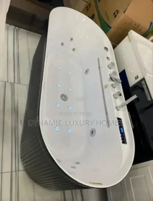 Italian Bathtub With Jet Massage and Mixer Tap