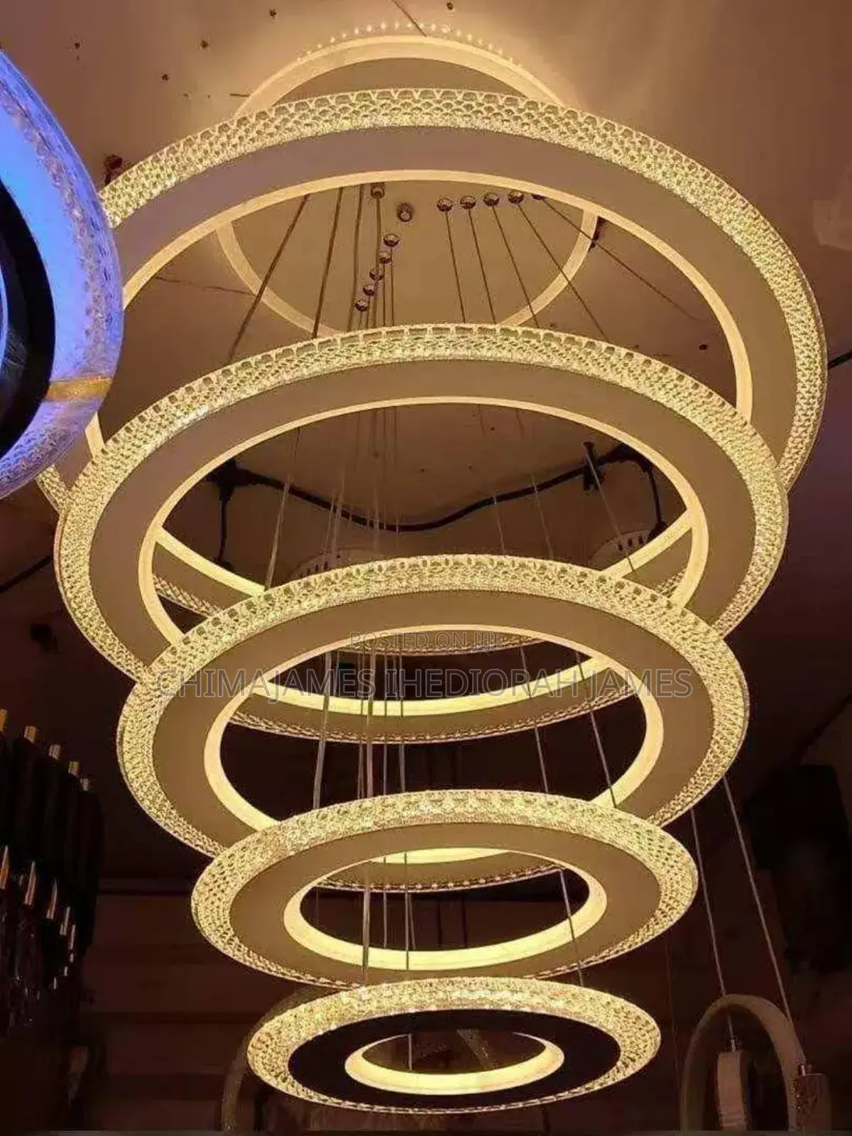 Modern Living Room Ceiling Chandelier Ring Led Pendant Light