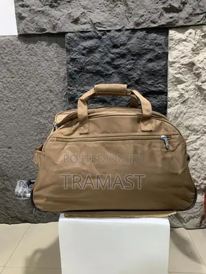 Delilai Duffle Trolley Bag (Light Brown)