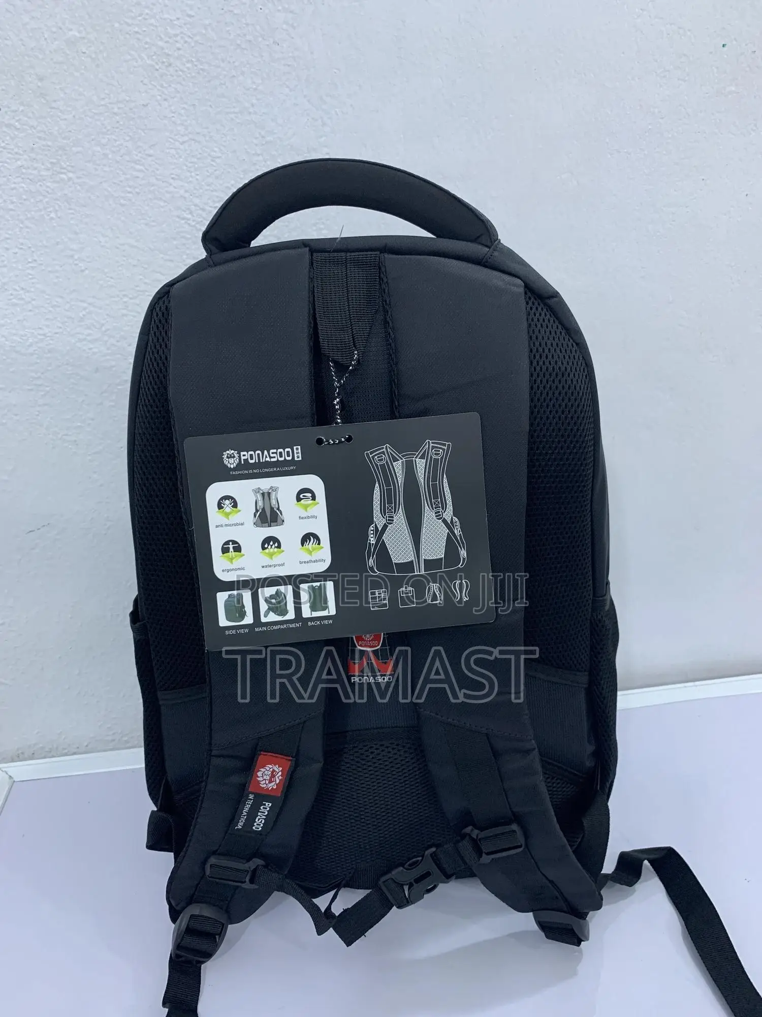 Quality Ponasoo Backpack (Black)