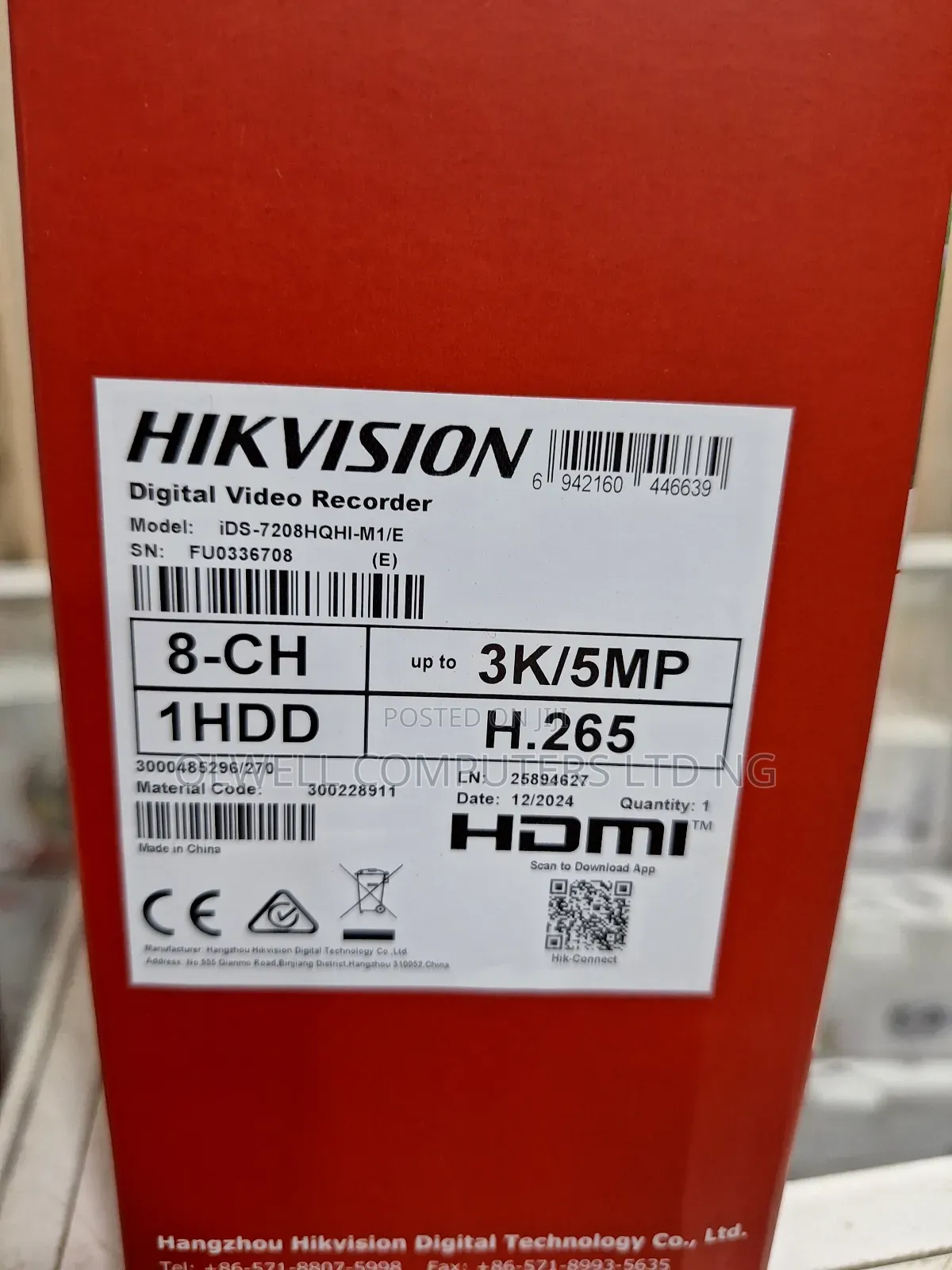Hikvision 5mp 8 Channel DVR