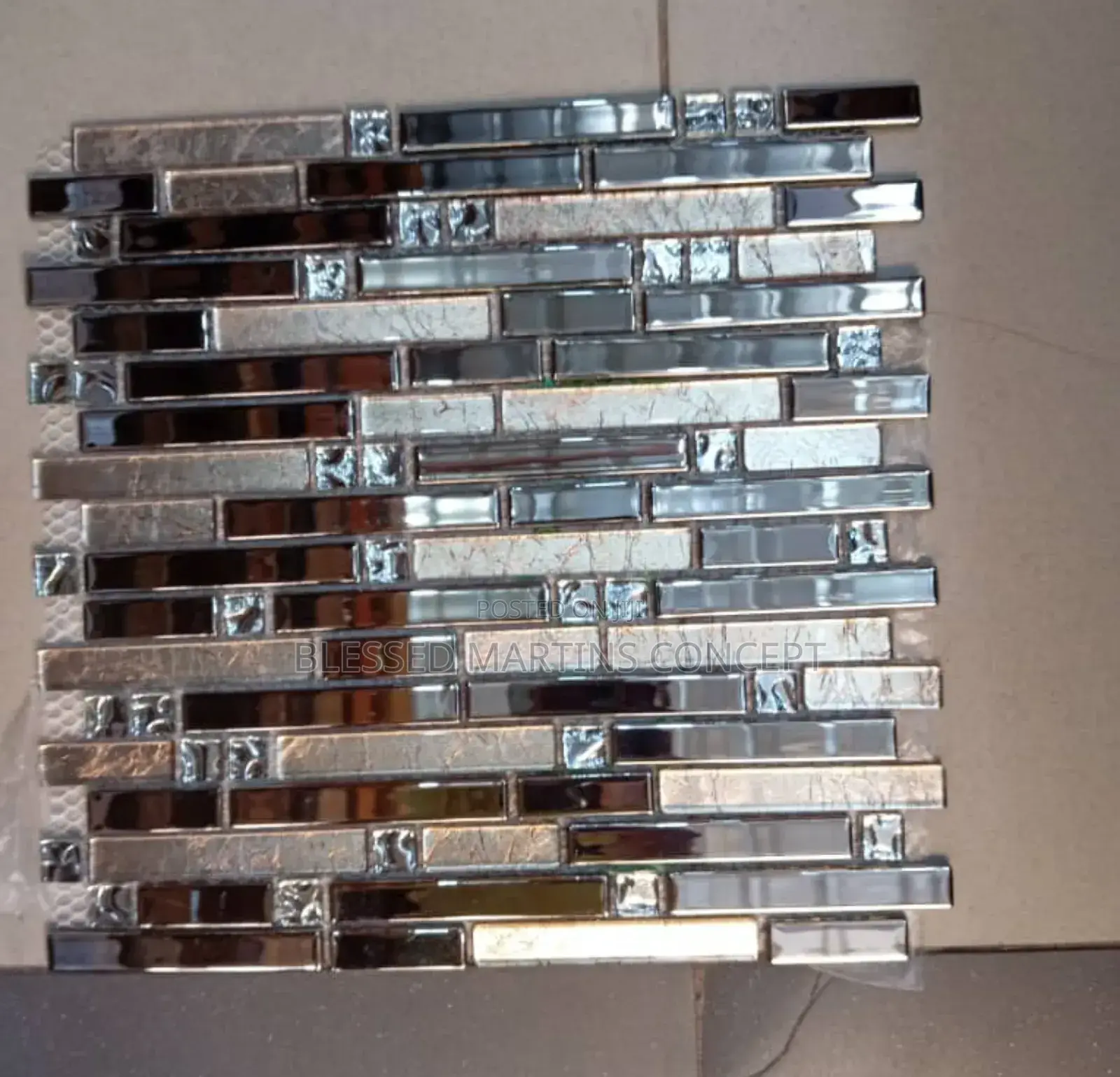 Classic Glass Mosaic, Wall Pillar, Interior/Outside Wall