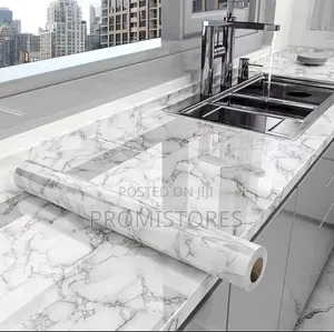 Marble Granite Cabinet Wallpaper for Kitchen