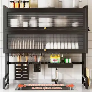 2 Layers Kitchen Rack With Cover