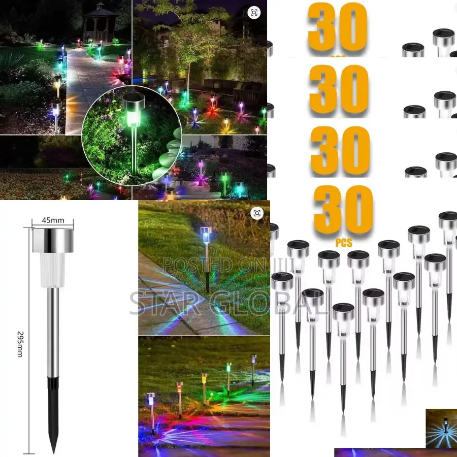 Garden's Full Potential: 120packs Multi-Color Solar Lights