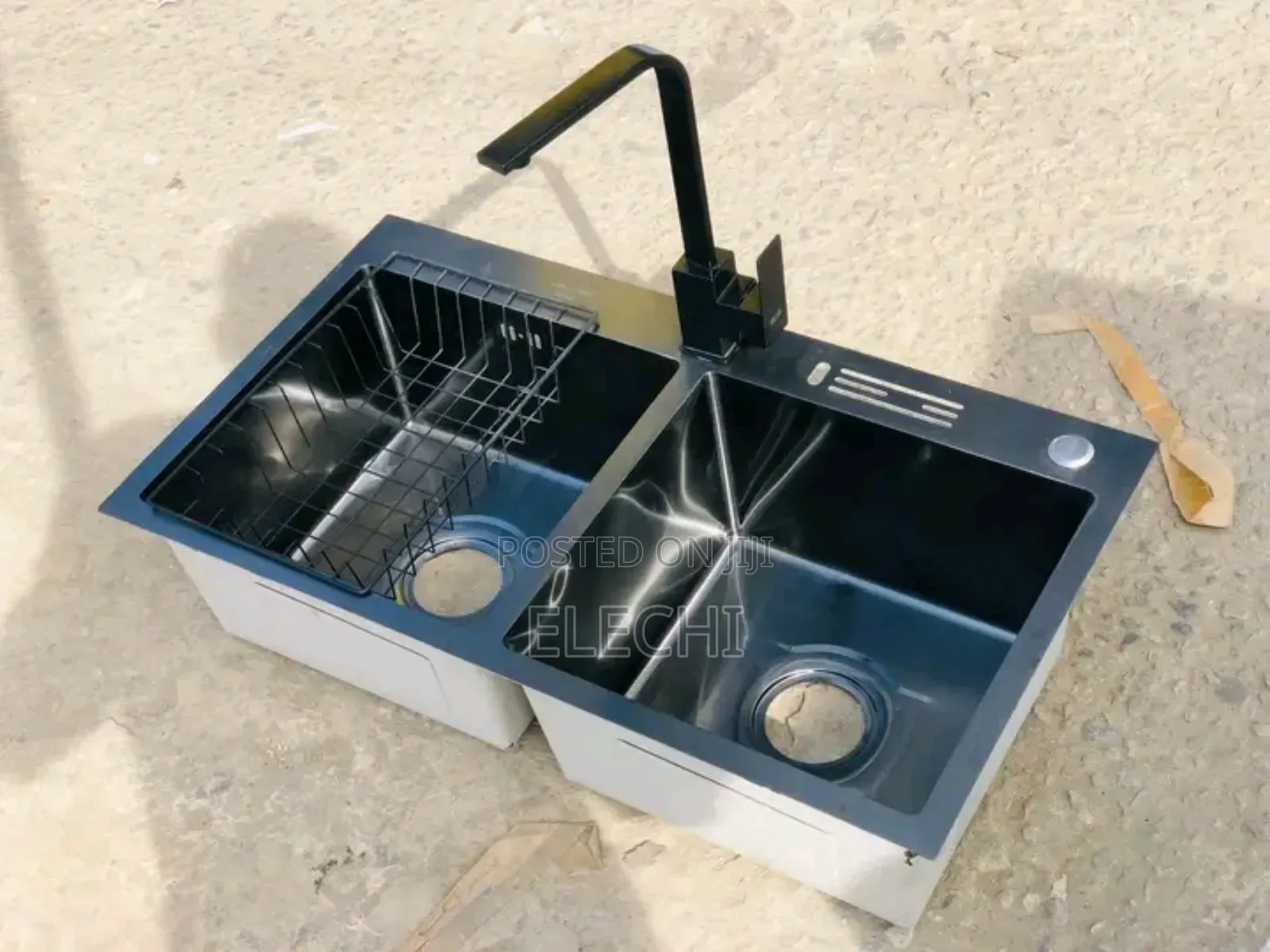 Double Bowl Kitchen Sink Black