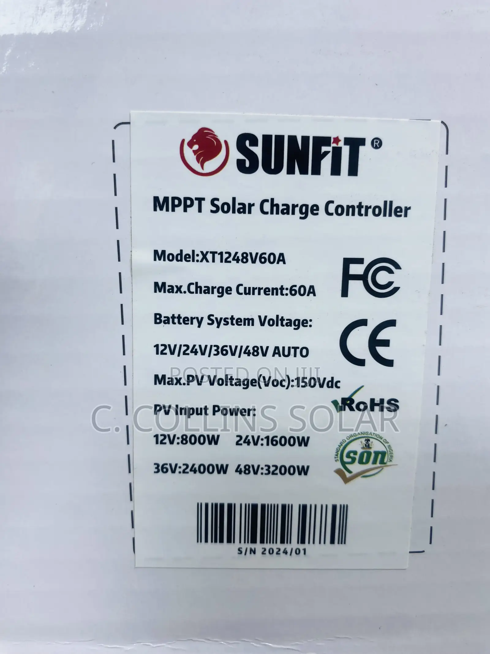 60a Sunfit Solar Charge Controller