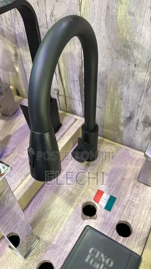 Kitchen Sink Mixer Tap Pull Out Black