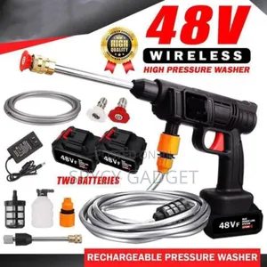 48v Cordless High Pressure Car Washer - Double Batteries