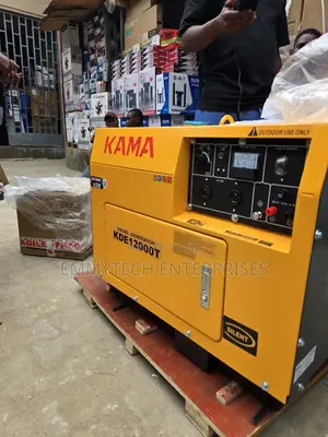 ☆¤Powerful Kama Diesel Soundproof Gen 10kva 100%Copper Coil