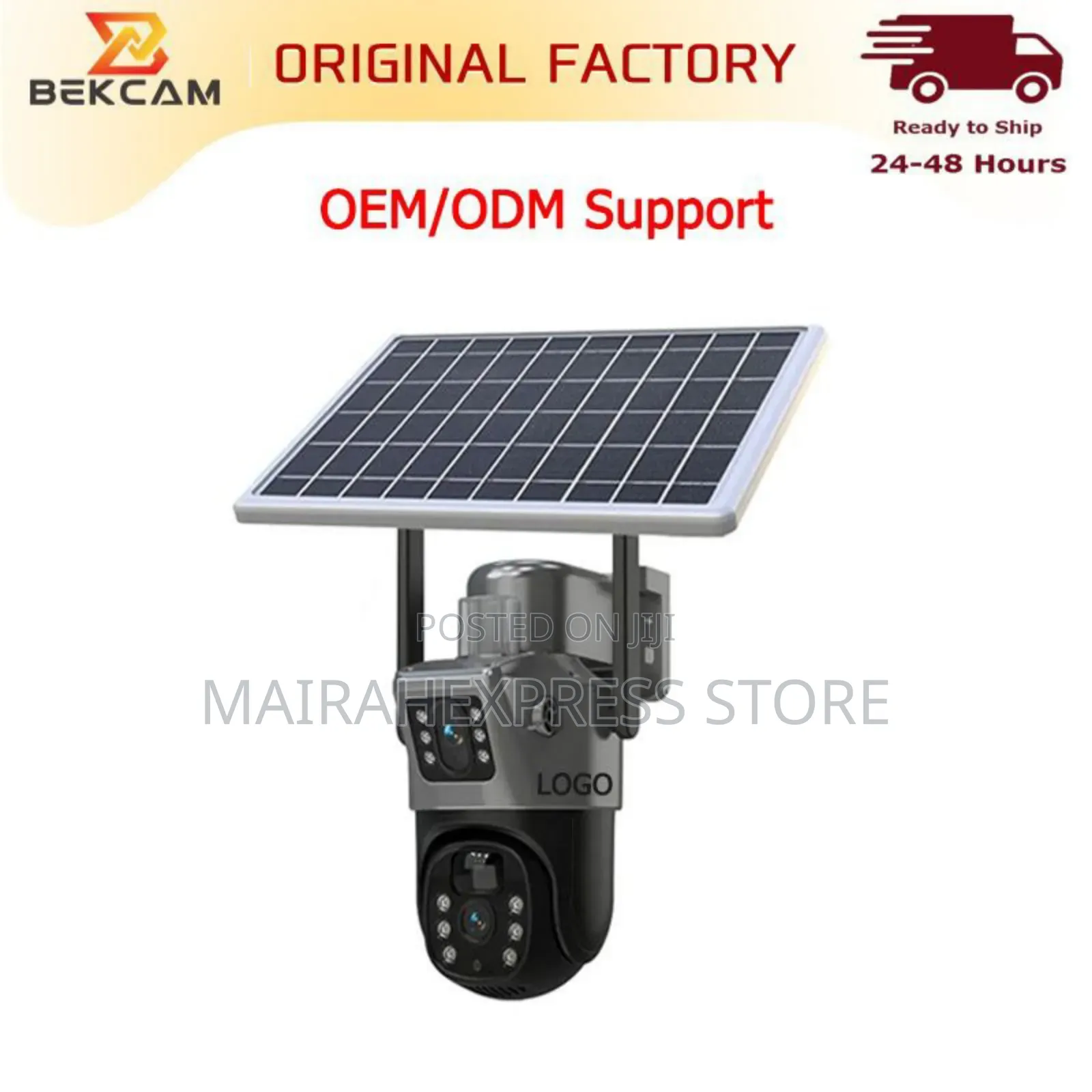 V380 Double-Lens 4g Solar CCTV Camera.