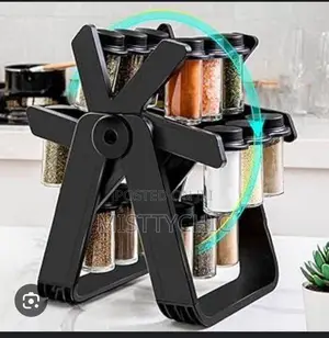 18 Pieces Rotating Spice Rack