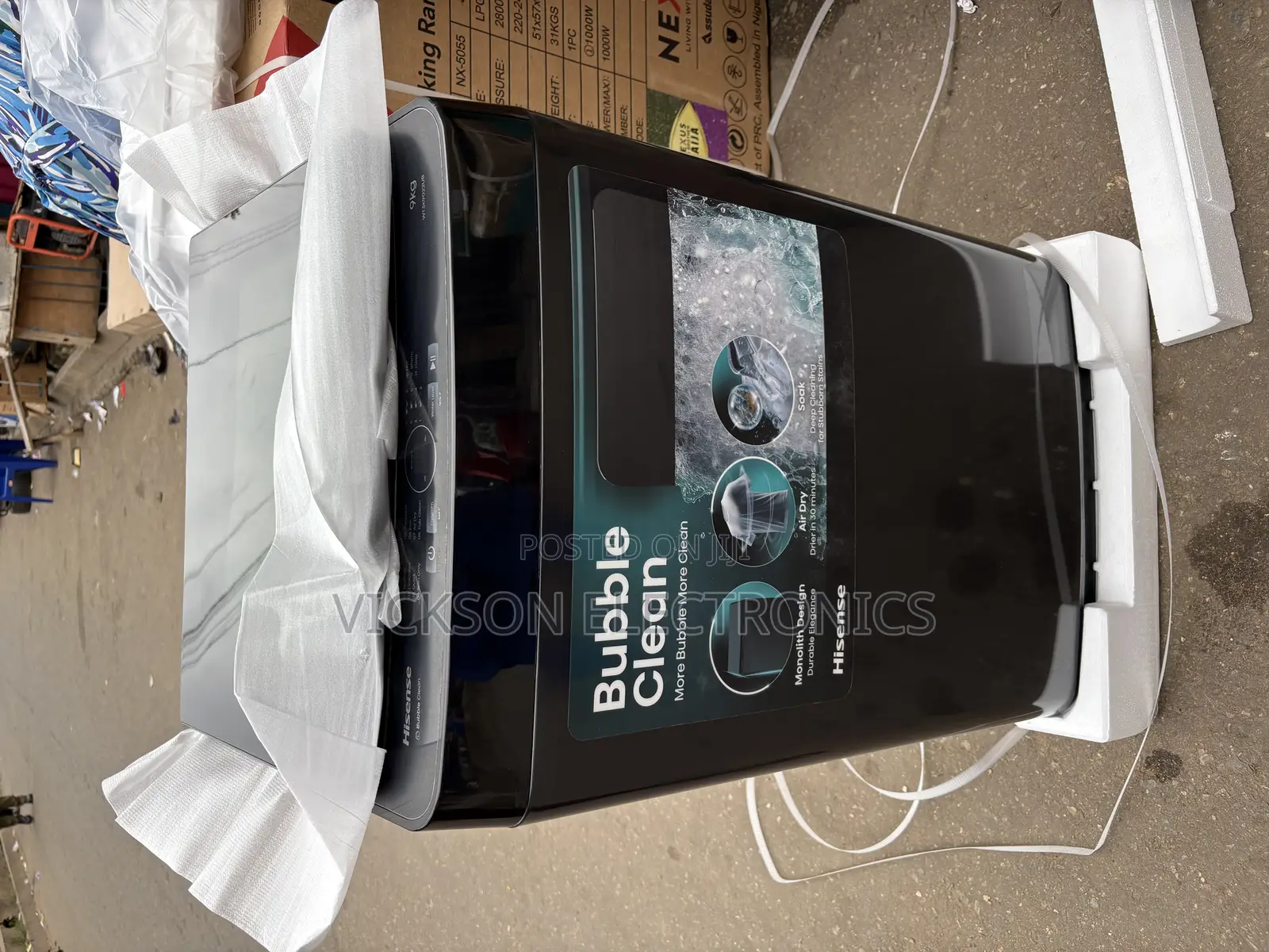Hisense 9kg Automatic Top Loader Inverter Washing Machine
