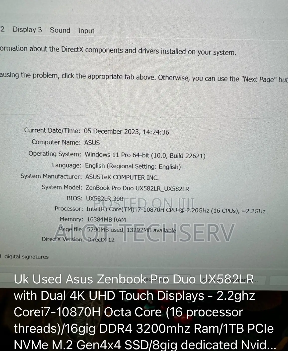 Laptop Asus ZenBook Pro 15 UX580GE 16GB Intel Core I7 SSD 1T