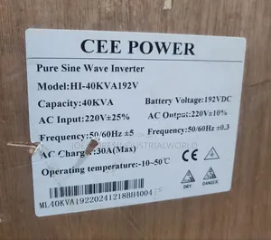Cee Power Pure Sine Wave Inverter 40kva