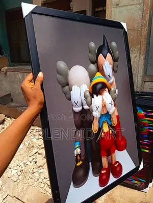 Photo - Pencil Portrait and Frame Artwork