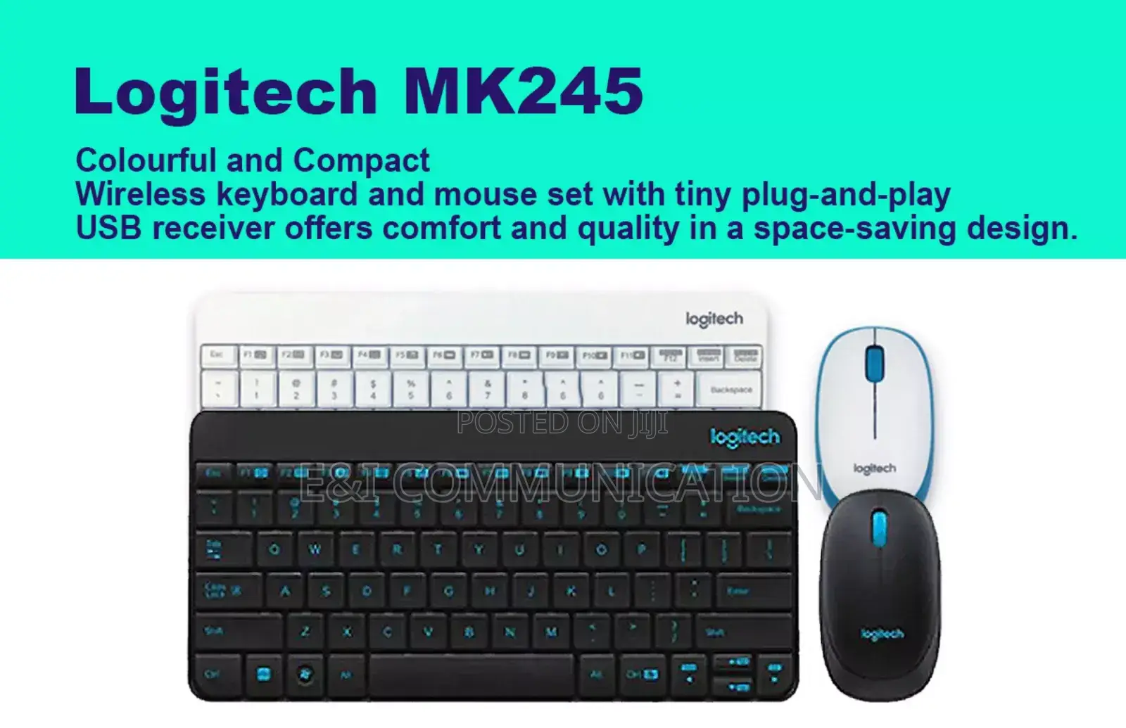 Logitech Mk245 Wireless Keyboard With Mouse.