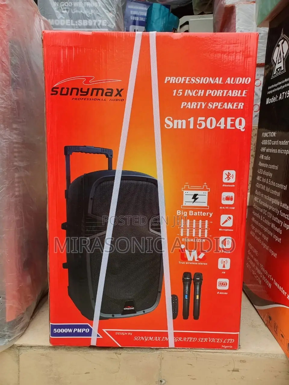 Sonymax 15 Inches Professional Pa System With Equalizer