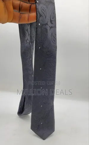 Black Slim Damas Stylish Men's Tie