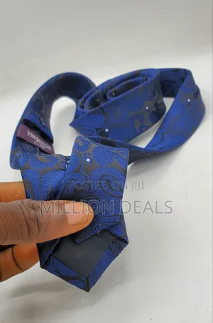 Navy Blue Slim Damas Stylish Men's Tie
