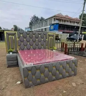 6by6 Bed Frame With Two Bedside Table Only