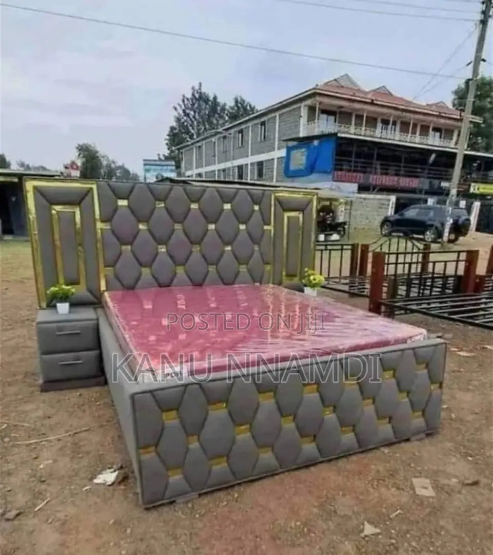 6by6 Bed Frame With Two Bedside Table Only