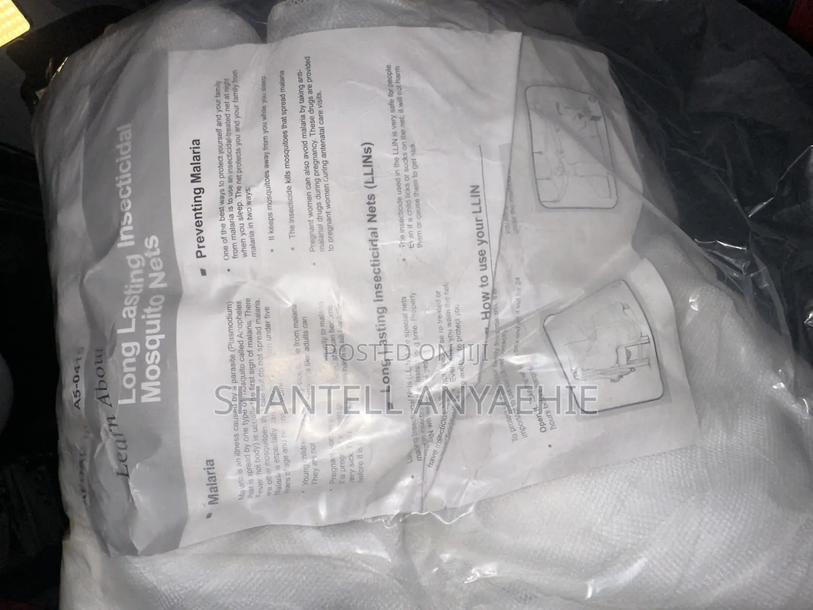 Treated Mosquito Net