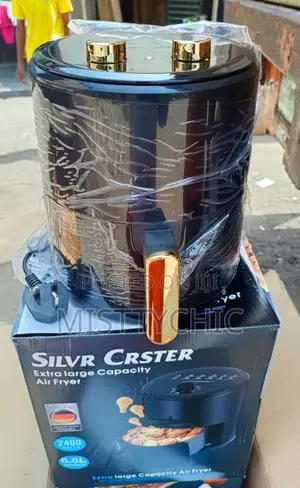 6.8 Liters Manual Silver Crest Air Fryer With 3 Plugs