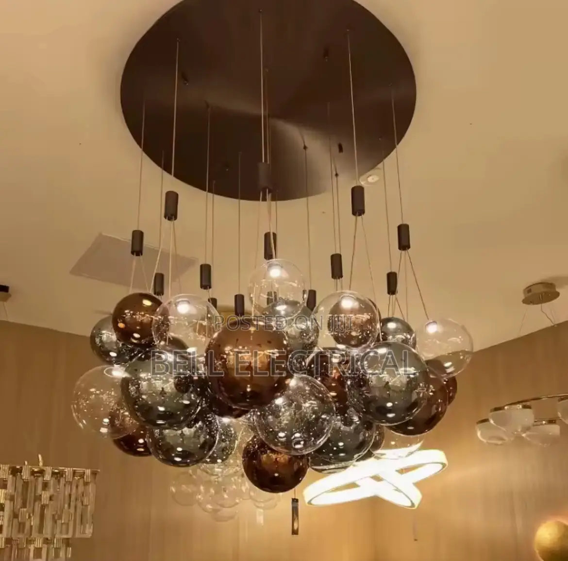 Nordic Led Pendant Lights Glass Balls Home Decor