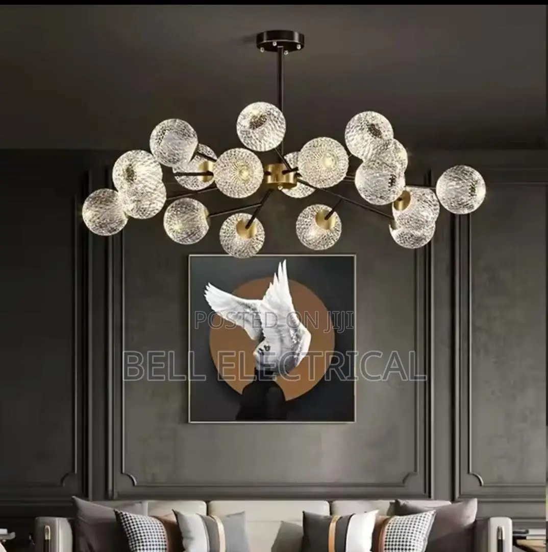 Black-Gold Copper Chandelier