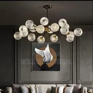 Black-Gold Copper Chandelier