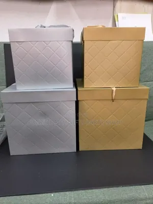 Photo - Cardboard Quited Gift Boxes