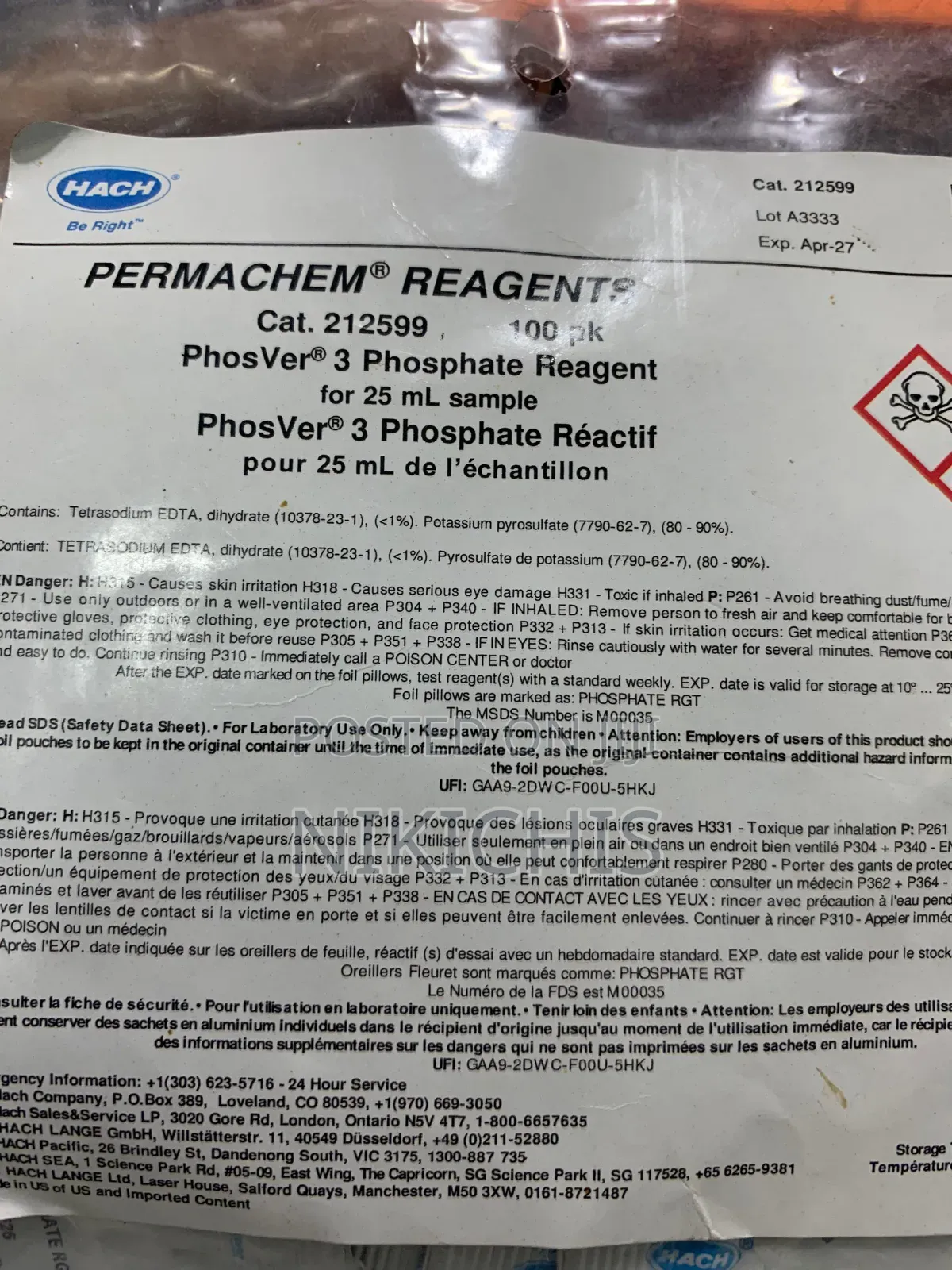 Hach Phosver 3 Phosphate Reagent