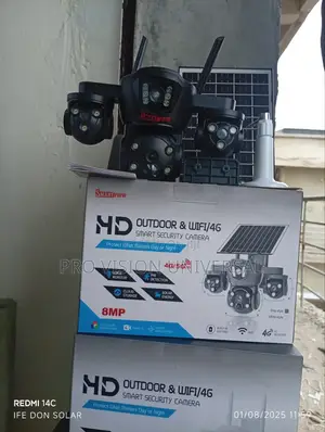Solar Camera 3lens 3view Security Camera It Uses Sim Card