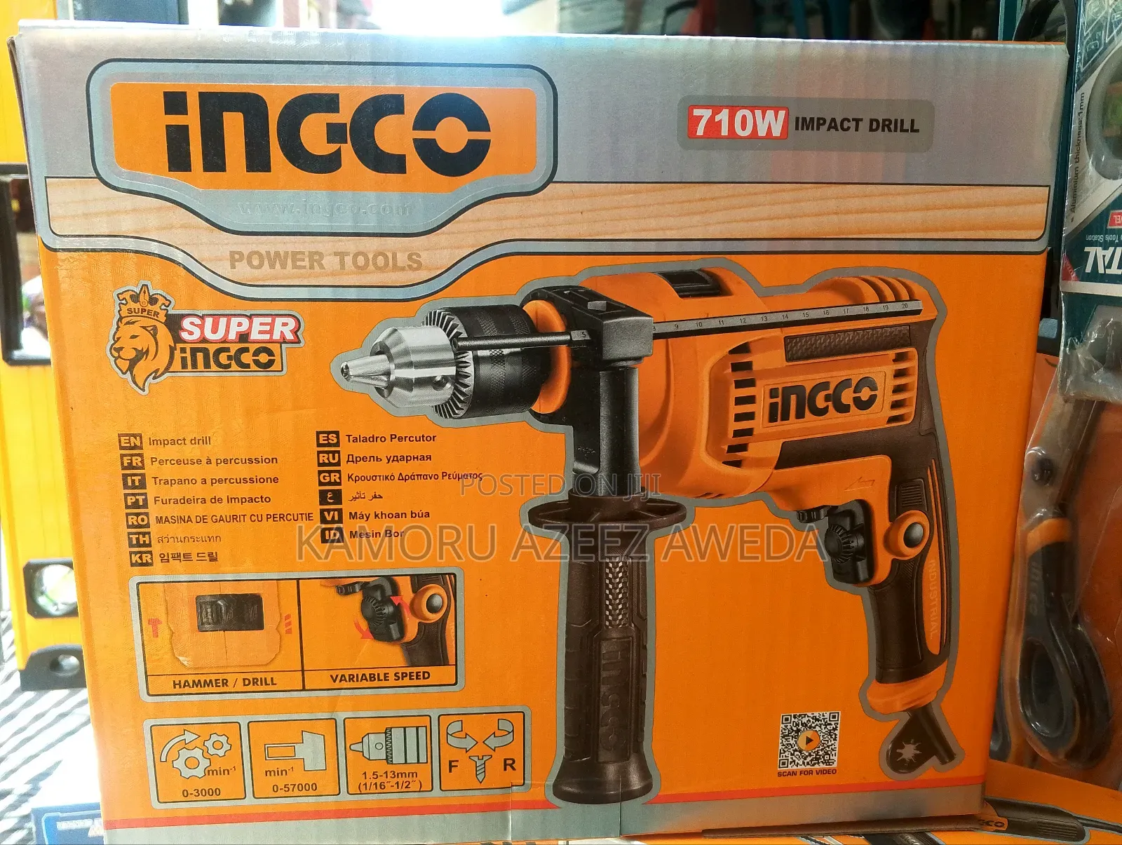 Ingco Impact Drill 710w
