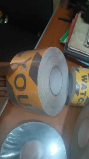 Watch Your Step 4" By 30m Adhesive Tape