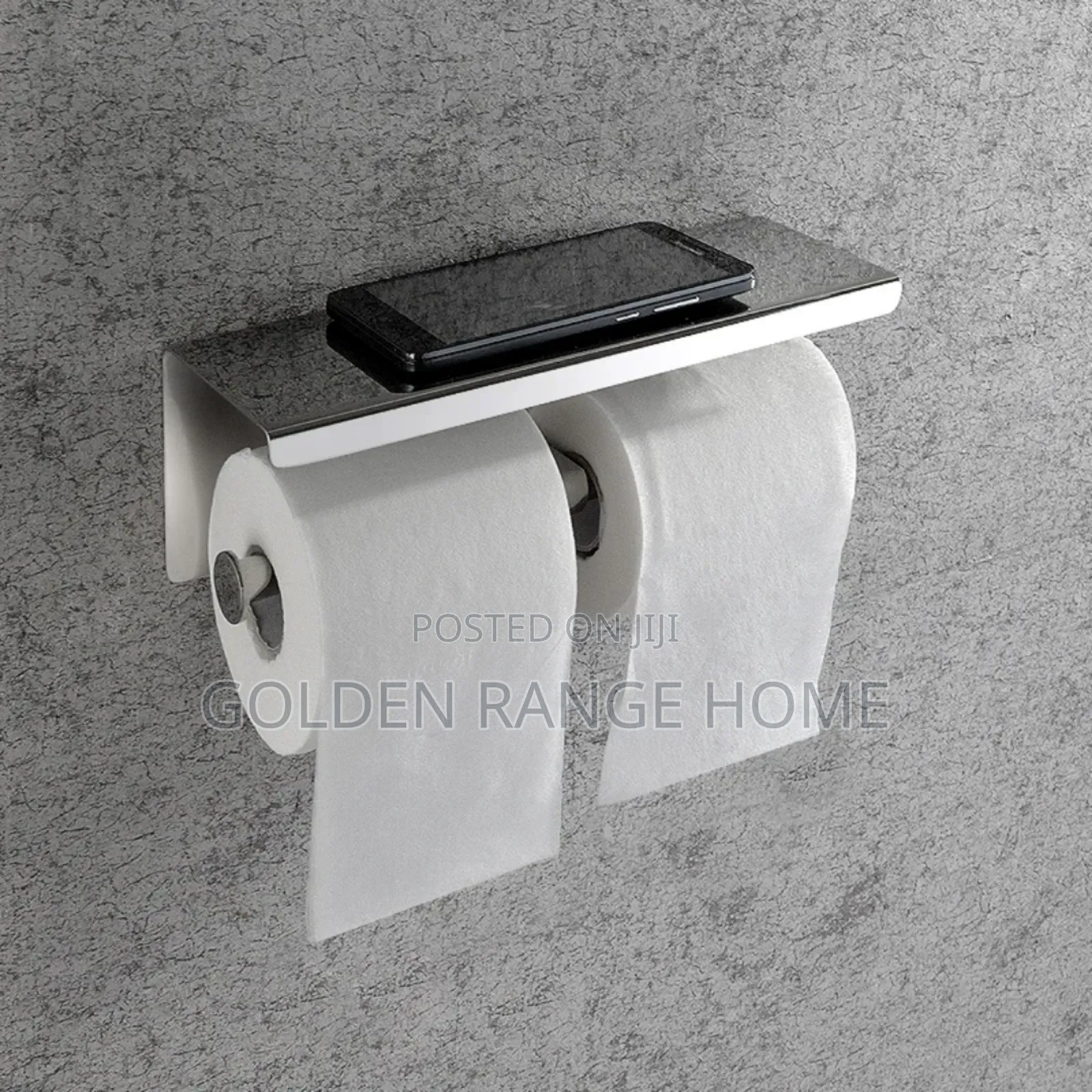 Chrome Double Tissue Holder