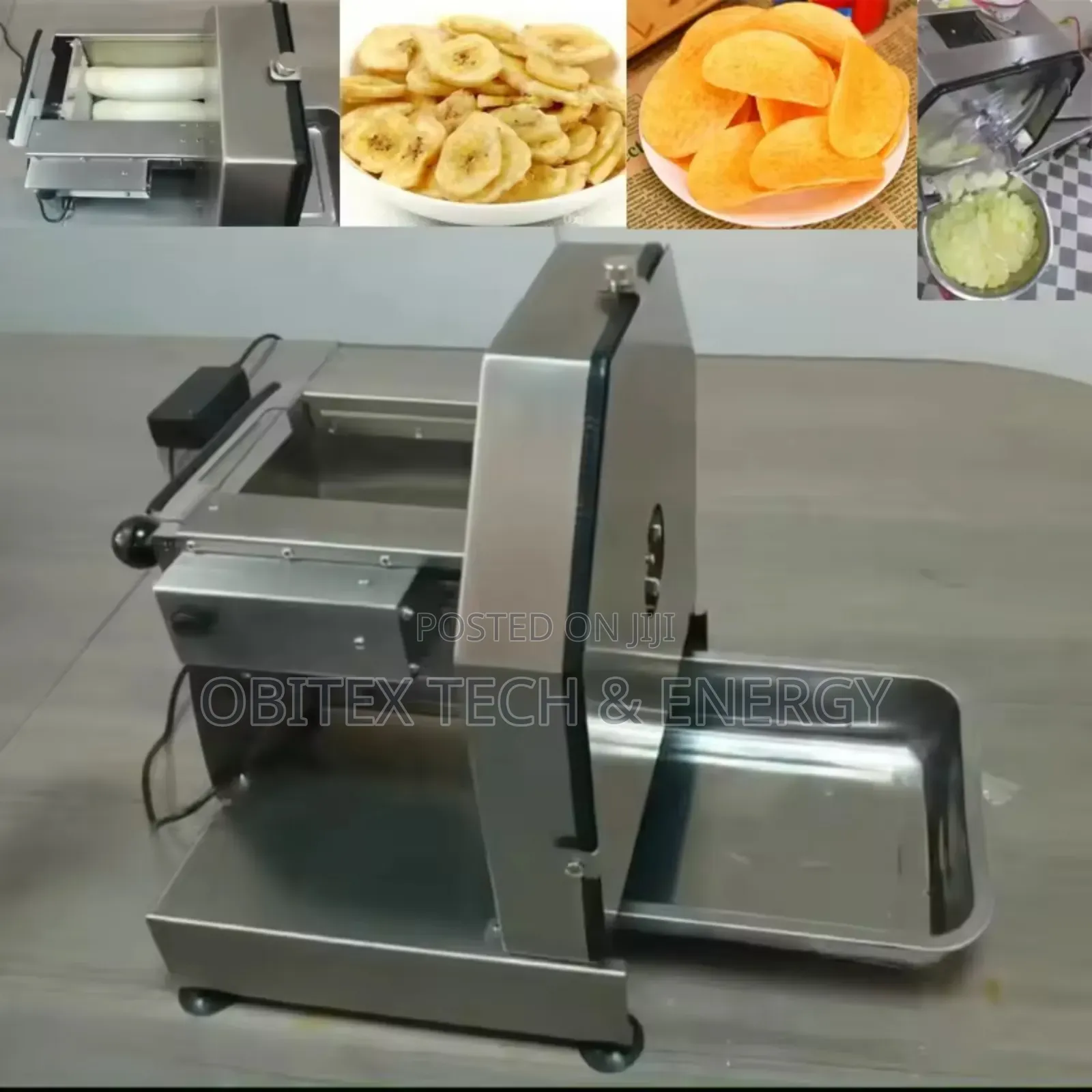 Electric and Manual Automatic Plantain Chips Slicing Machine