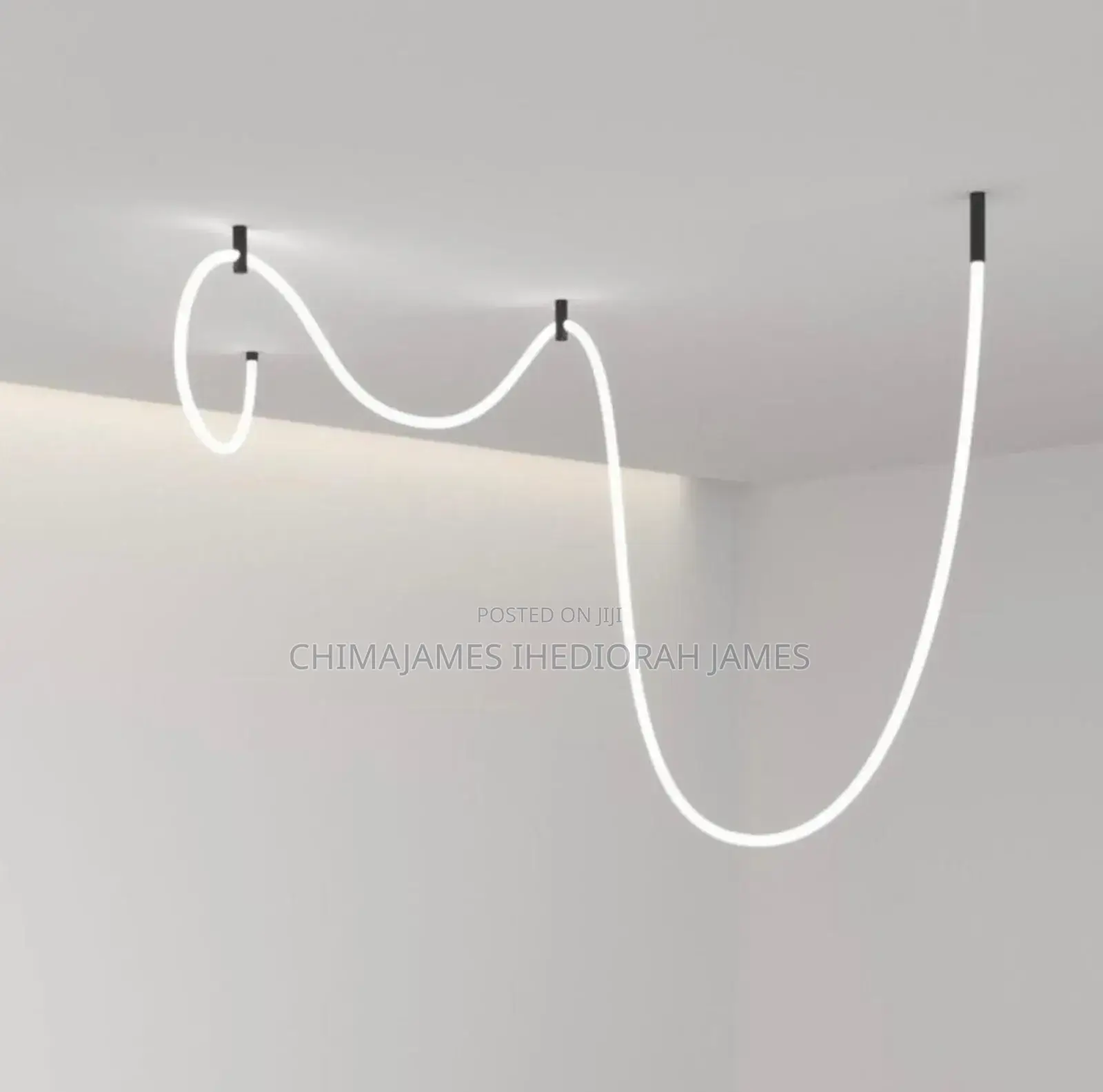 Modern Led Ceiling Chandelier Personality Braided Hose Lamp