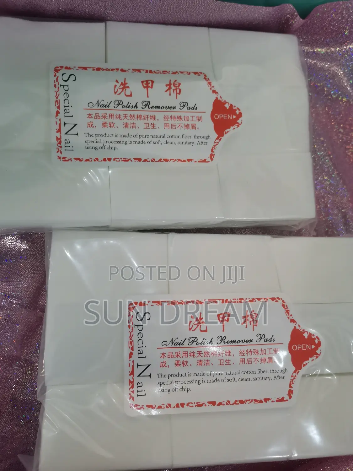 5 Pacs Makeup Remover Cotton Pads Nail Cotton Cloth