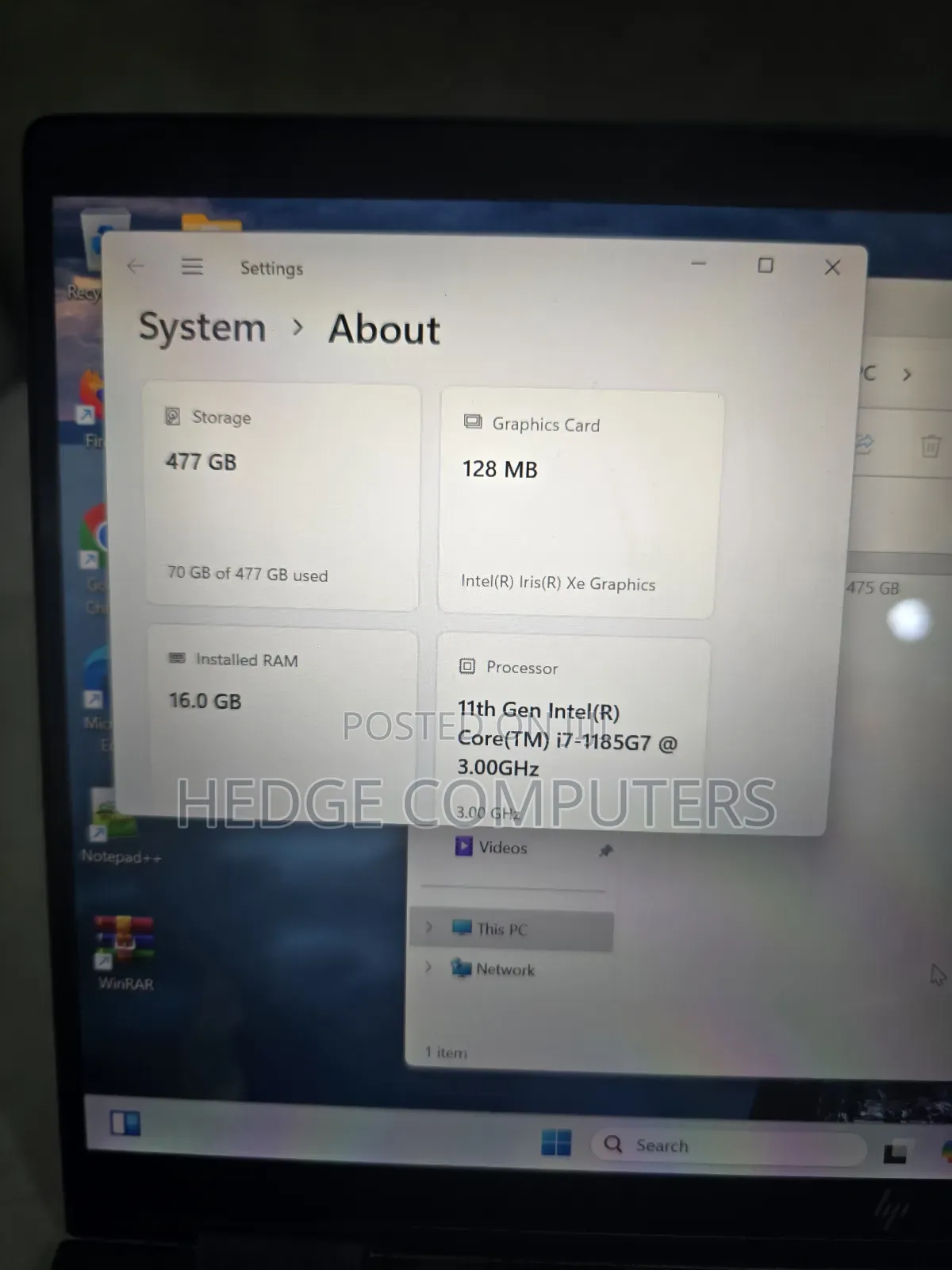 Laptop HP Elite Dragonfly G2 16GB Intel Core i7 SSD 512GB