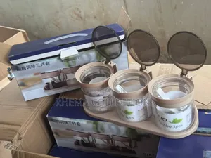 3pc Kitchen Spice Cup With Spoon and Tray