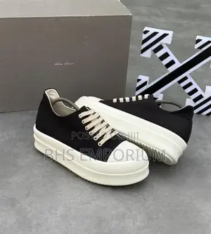 Photo - Luxury Rick Owen Jumbo Low Cut Sneakers