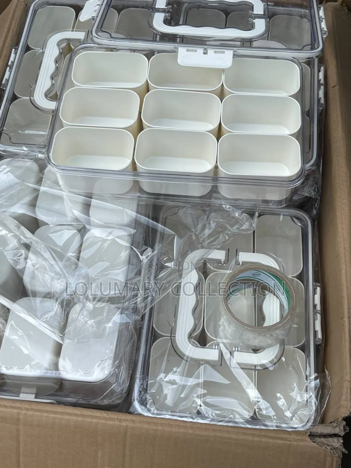 Multipurpose Transparent Storage Box – 9 Detachable