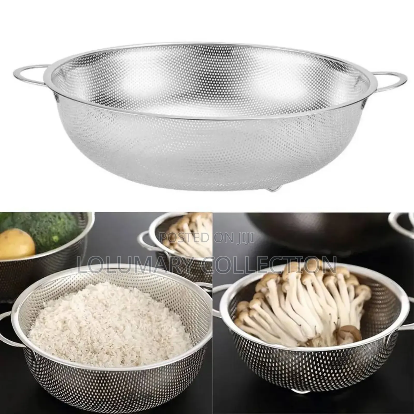 High-Quality 6pcs Stainless Steel Sieve Colander Set